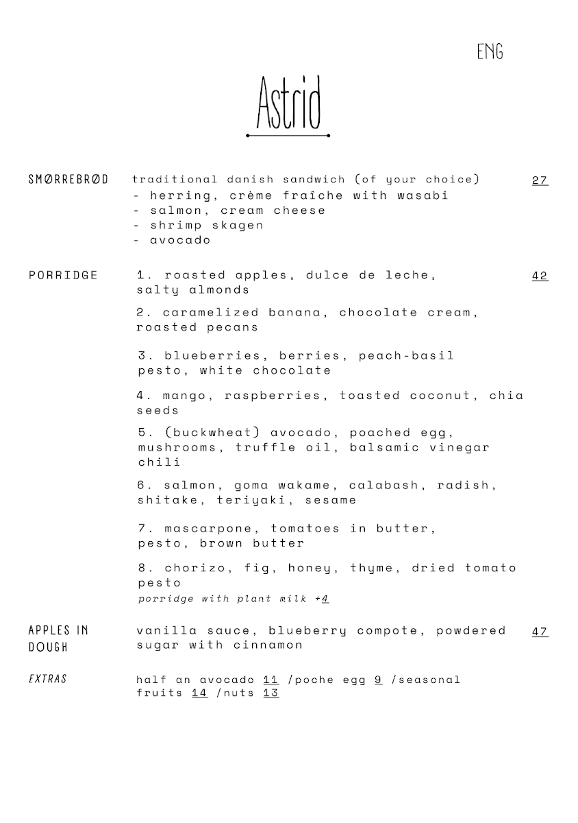 Menu Astrid-4